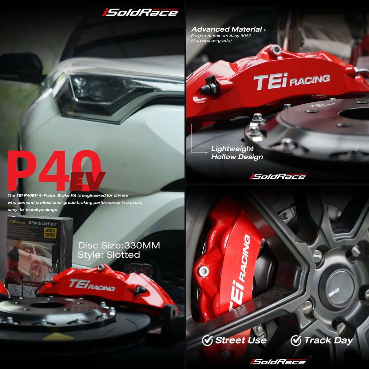 ติดตั้งชุดเบรค TEI Racing P40EV