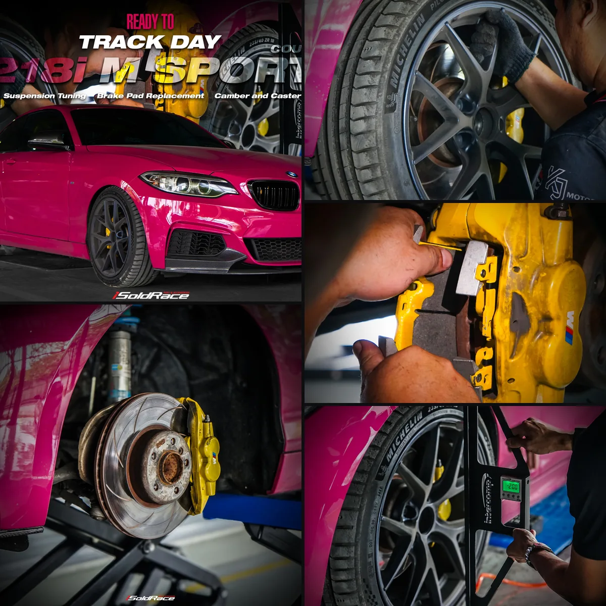 Track day: ปรับช่วงล่าง เปลี่ยนผ้าเบรค ตั้งมุมล้อ camber และ caster
