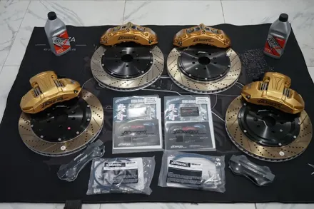 Tesla model3 ROTORA RP401 Luxury Gold 380mm